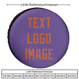 Custom Light Purple Orange Truck Tires