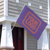 Custom Light Purple Copper Rose Flag