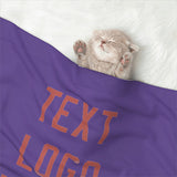 Custom Light Purple Copper Rose Pet Blanket