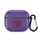 Custom Light Purple Crimson Red AirPods Case (3rd Generation)