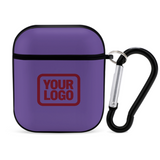 Custom Light Purple Crimson Red AirPods Case