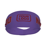 Custom Light Purple Crimson Red Sports headband