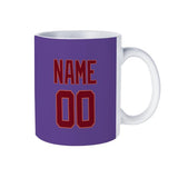 Custom Light Purple Crimson Red Mug