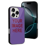 Custom Light Purple Crimson Red Phone Case