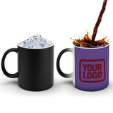 Custom Light Purple Crimson Red Magic Mug