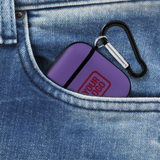 Custom Light Purple Crimson Red AirPods Case