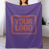 Custom Light Purple Copper Rose Blanket