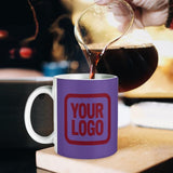 Custom Light Purple Crimson Red Mug