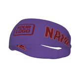 Custom Light Purple Crimson Red Sports headband