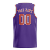 Custom Light Purple & Copper Rose Colors Design Sports Basketball Jersey