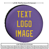 Custom Light Purple Gold Truck Tires