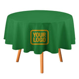 Custom Emerald Green Yellow Round Table Cloth