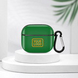 Custom Emerald Green Yellow AirPods Case (3rd Generation)