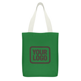 Custom Emerald Green Yellow Canvas Tote Bag
