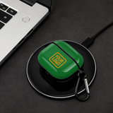 Custom Emerald Green Yellow AirPods Case (3rd Generation)