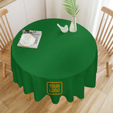 Custom Emerald Green Yellow Round Table Cloth