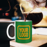 Custom Emerald Green Yellow Mug