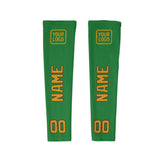 Custom Emerald Green Yellow Arm Sleeve