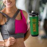 Custom Emerald Green Yellow Stainless Steel Water Cup