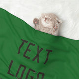 Custom Emerald Green Olive Pet Blanket
