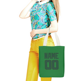 Custom Emerald Green Green Canvas Tote Bag