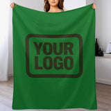 Custom Emerald Green Olive Blanket