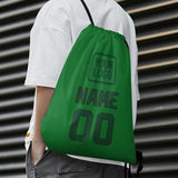 Custom Emerald Green Green Drawstring Bag