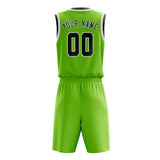 Custom Emerald Green Olive Basketball Set