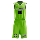 Custom Emerald Green Olive Basketball Set