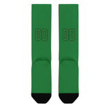 Custom Emerald Green Emerald Green Knee-High Sock