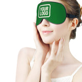 Custom Emerald Green Cream Sleep Mask