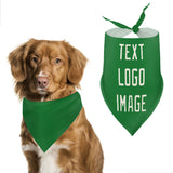 Custom Emerald Green Cream Pet Scarf