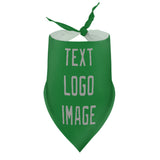 Custom Emerald Green Gray Pet Scarf
