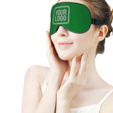 Custom Emerald Green Gray Sleep Mask