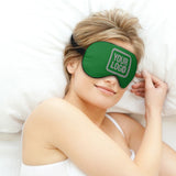 Custom Emerald Green Gray Sleep Mask