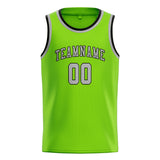 Custom Emerald Green & Gray Colors Design Sports Basketball Jersey