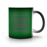 Custom Emerald Green Dark Grey Magic Mug
