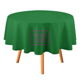 Custom Emerald Green Dark Grey Round Table Cloth