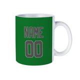 Custom Emerald Green Dark Grey Mug