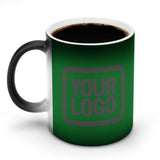 Custom Emerald Green Dark Grey Magic Mug