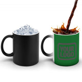 Custom Emerald Green Dark Grey Magic Mug