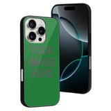 Custom Emerald Green Dark Grey Phone Case