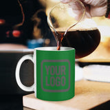Custom Emerald Green Dark Grey Mug