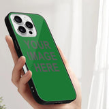 Custom Emerald Green Dark Grey Phone Case