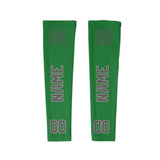 Custom Emerald Green Dark Grey Arm Sleeve