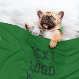 Custom Emerald Green Green Pet Blanket