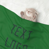 Custom Emerald Green Green Pet Blanket