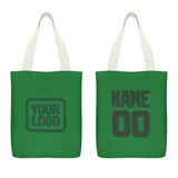 Custom Emerald Green Dark Green Canvas Tote Bag
