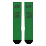 Custom Emerald Green Dark Green Knee-High Sock