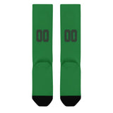 Custom Emerald Green Dark Green Knee-High Sock